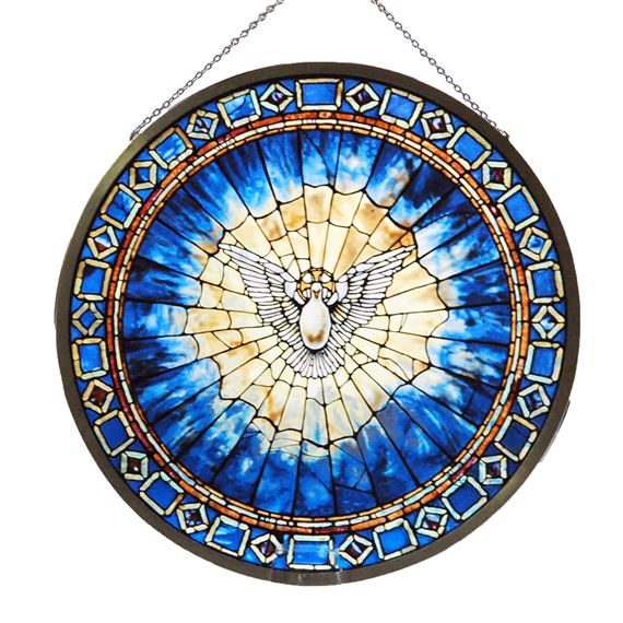 TIFFANY HOLY SPIRIT STAINED GLASS